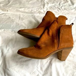 Lucky Brand Brown Suede Booties